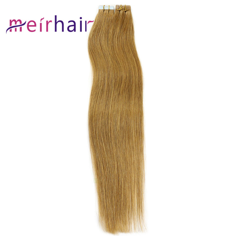 #7 Color Brazilian Human Tape In Straight Hair